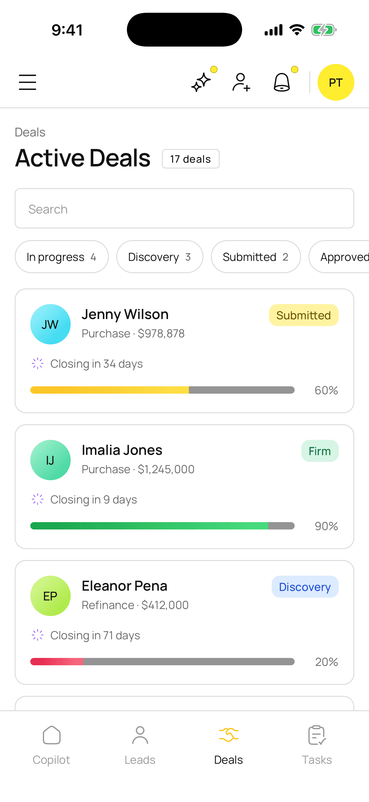 Orego's Active Deals screen on an iPhone.